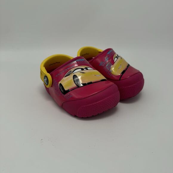CROCS Other - Disney Pixar Cruz Light-Up Crocs Clog Kids Size 5 C Pink Lights Work